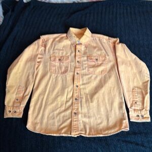 WindRiver Orange Button-Up Shirt M